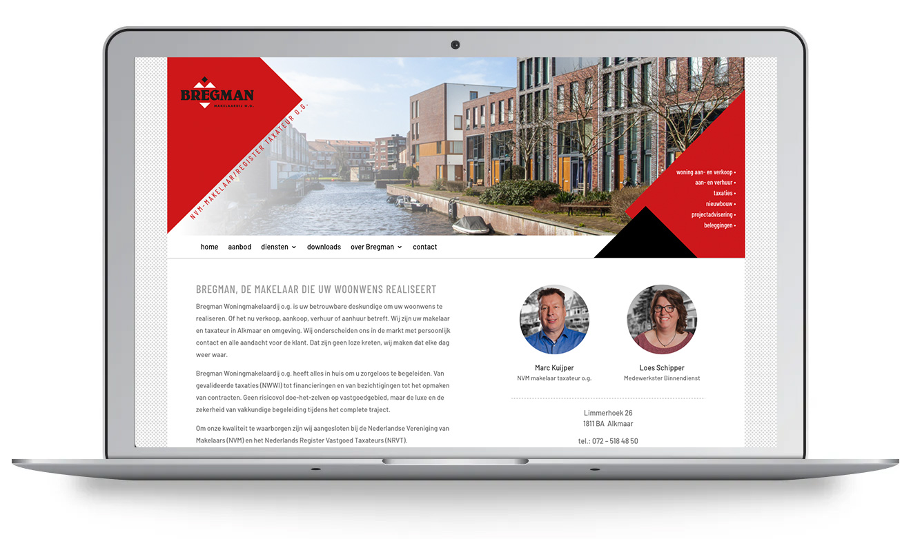 Bregman nieuwe website